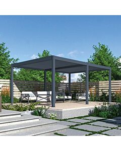 Pratt & Söhne Rivièra aluminium pergola met lamellen 6 x 4 m elektrisch PS5429108