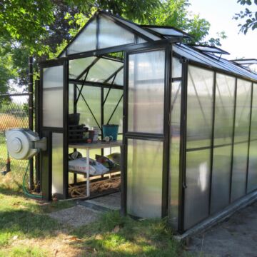 Gardenmeister Four Seasons 300 serre polycarbonaat 8 mm zwart